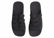 Bottega Veneta Intrecciato Elastic Slides Black
