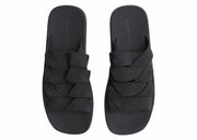 Bottega Veneta Intrecciato Elastic Slides Black