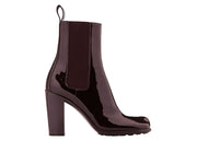 Bottega Veneta Patent Leather Ankle Boot Brown (Women's)