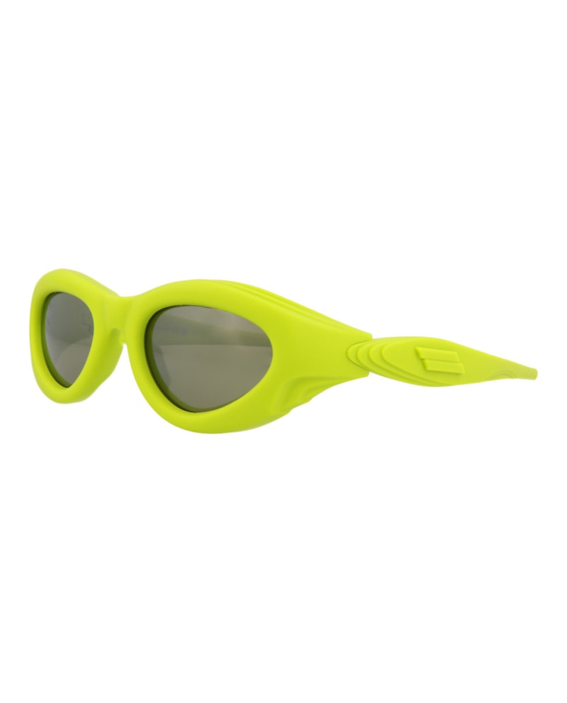 Bottega Veneta Round Oval Sunglasses Green/Green/Green (BV1162S-30013384-003)