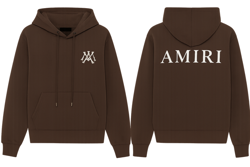 AMIRI MA Core Logo Hoodie brown