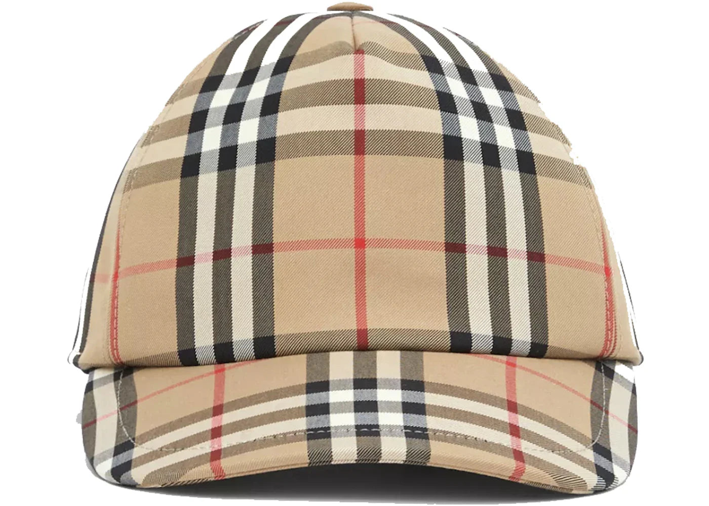 Burberry Baseball Cap Logo Applique Vintage Check Archive Beige