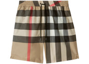 Burberry Check Drawcord Swim Shorts Archive Beige