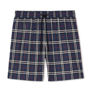 Burberry Check Drawcord Swim Shorts Carbon Blue