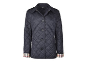 Burberry Diamond Quilted Jacket Navy
