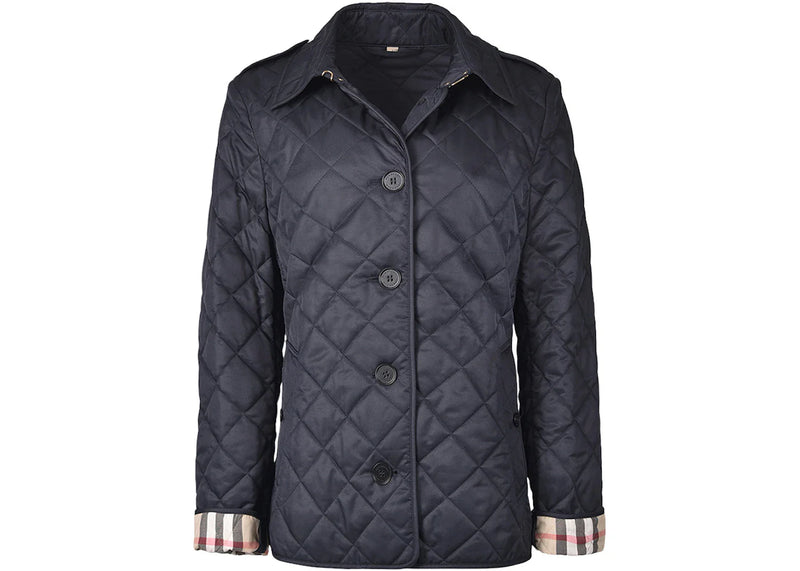 Burberry Diamond Quilted Jacket Navy