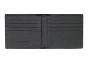 Burberry Grainy Leather International Bifold Wallet Black