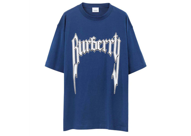 Burberry Graphic Logo-Shorts-Sleeve T-Shirt Blue