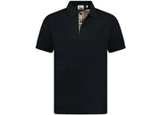 Burberry Hartford Check Placket Polo Black
