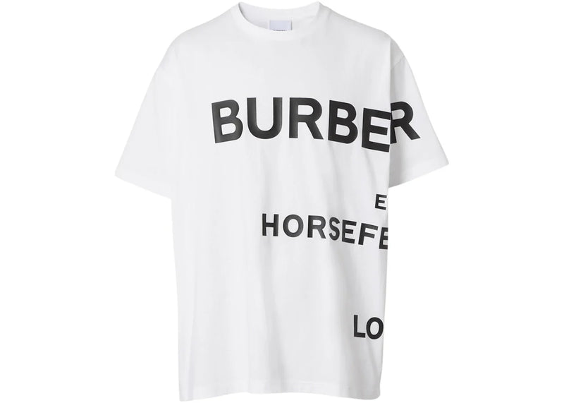 Burberry Horseferry Print Cotton T-Shirt White/Black