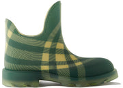 Burberry Marsh Checked Ankle Boots Green