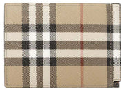 Burberry Money Clip (80841761) Wallet Check Beige