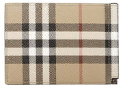 Burberry Money Clip (80841761) Wallet Check Beige
