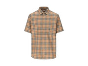 Burberry Nova-Check Pattern Cotton Shirt Archive Beige