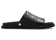 Burberry Thornton Leather Slides Black