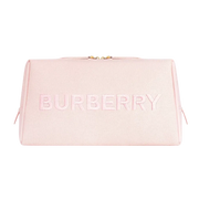 Burberry Embossed Logo Canvas Pouch - Pink