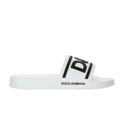Dolce & Gabbana Slides DG Logo - White Black