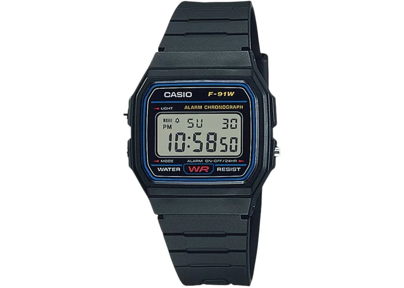 Casio Mens Classic Digital Watch With Black Strap F-91W-1
