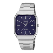 Casio Enticer Men Quartz Blue Dial Analog Stainless Steel Watch A2466