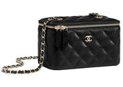 Chanel Classic Vanity 22C Bag with Chain Black