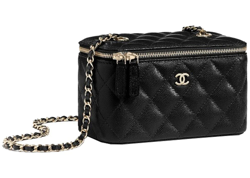 Chanel Classic Vanity 22C Bag with Chain Black