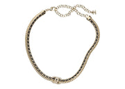 Chanel Gold Necklace AB8307 Gold/Black