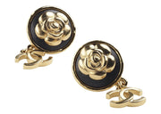 Chanel Metal Earrings AB8977 Black/Gold