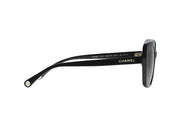 Chanel Rectangle Polarized Sunglasses Black (5504 C622/M3)