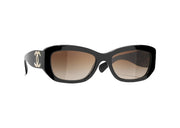 Chanel Rectangle Sunglasses Black (5493 c622/S5)