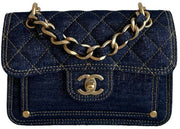 Chanel Small Denim Messenger Blue (AS4051)