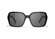 Chanel Square Sunglasses Black/Grey (5408 1026/S4)