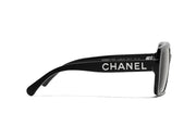 Chanel Square Sunglasses Black/Grey (5408 1026/S4)