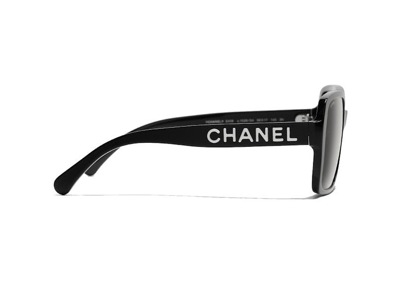 Chanel Square Sunglasses Black/Grey (5408 1026/S4)