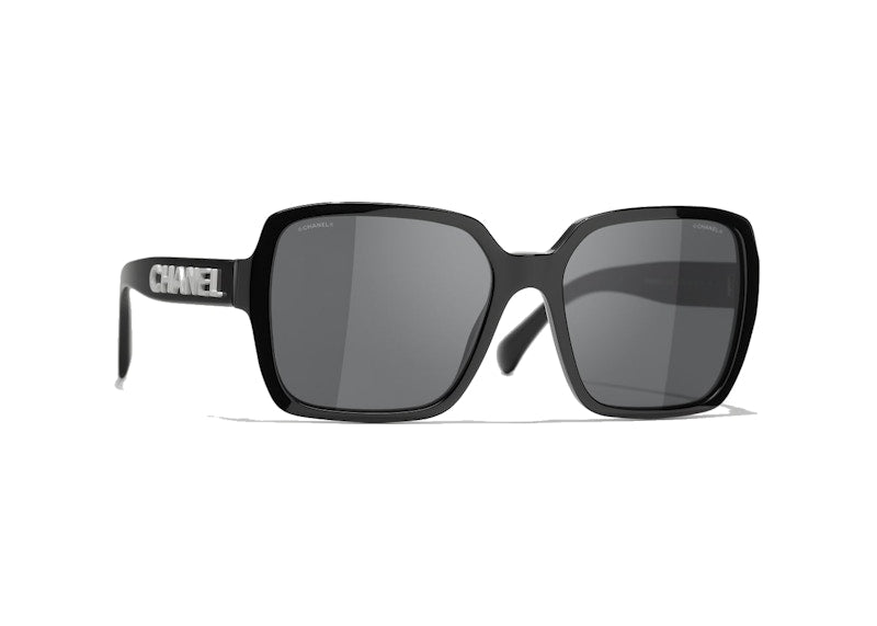 Chanel Square Sunglasses Black/Grey (5408 1026/S4)