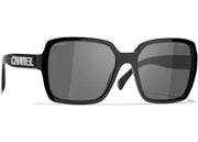 Chanel Square Sunglasses Black/Grey (5408 1026/S4)