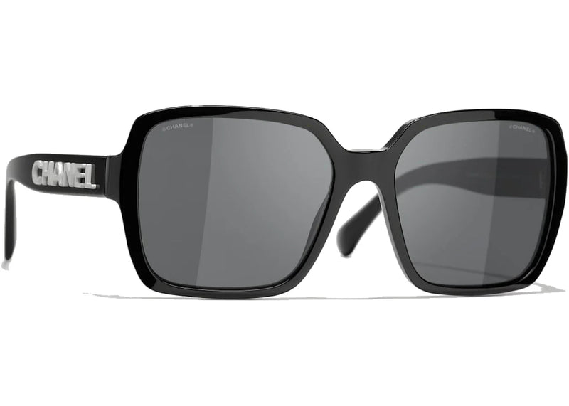 Chanel Square Sunglasses Black/Grey (5408 1026/S4)