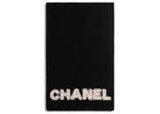 Chanel Tweed CC Logo Scarf Black/White