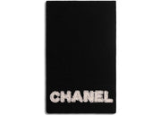 Chanel Tweed CC Logo Scarf Black/White