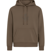 Tierra Pullover Circle Logo Hoodie Mid Brown