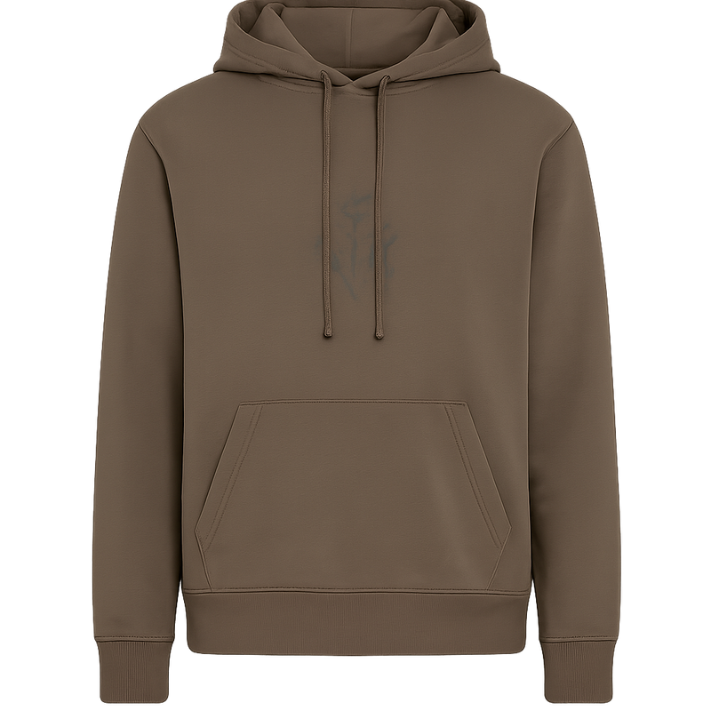 Tierra Pullover Circle Logo Hoodie Mid Brown