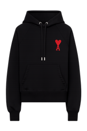 AMI Paris SSENSE Exclusive Black Ami de Cœur Hoodie
