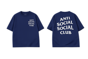 Anti Social Social Club logo T-Shirt Navy