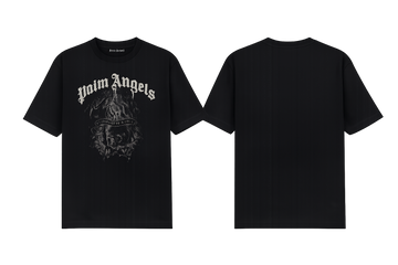 Palm Angels Statement Pencil cotton T-Shirt black