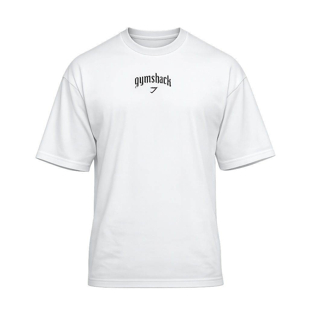 Gymshark Outline Graphic T-Shirt oversized fit White