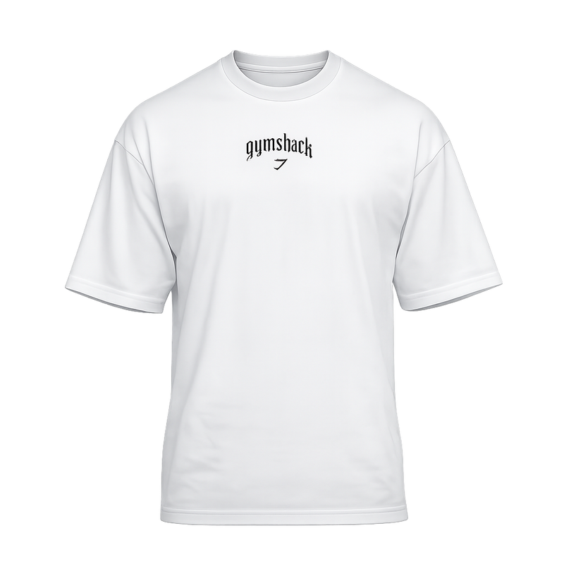 Gymshark Outline Graphic T-Shirt oversized fit White