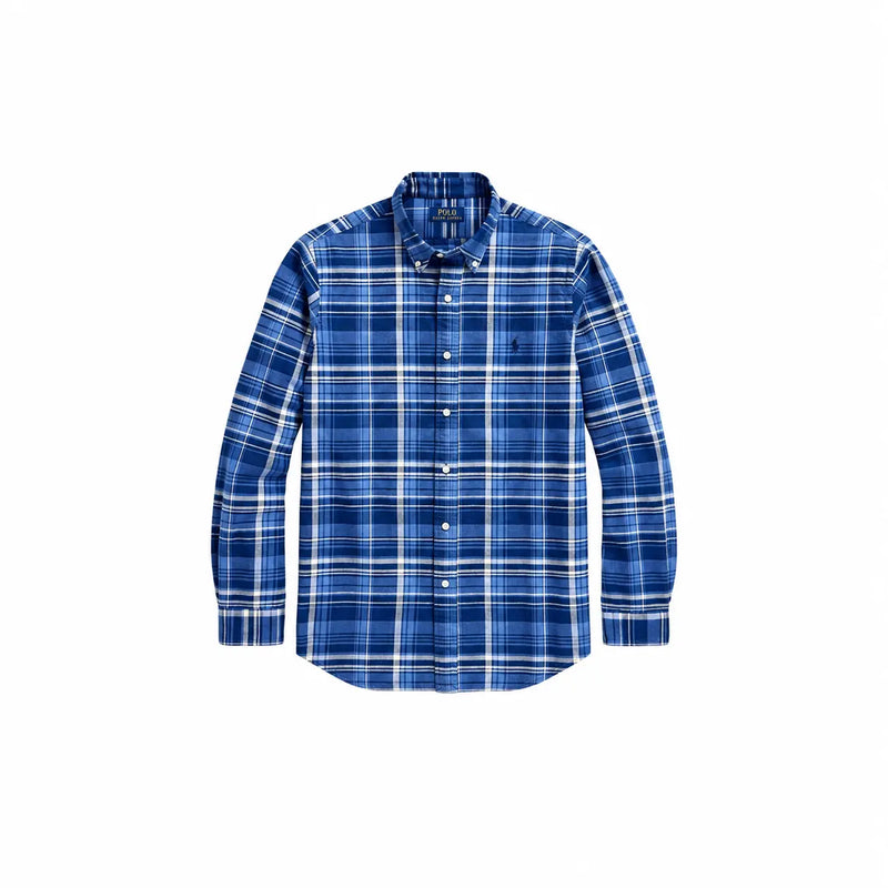 Ralph Lauren Classic fit Plaid Oxford Cotton Shirt