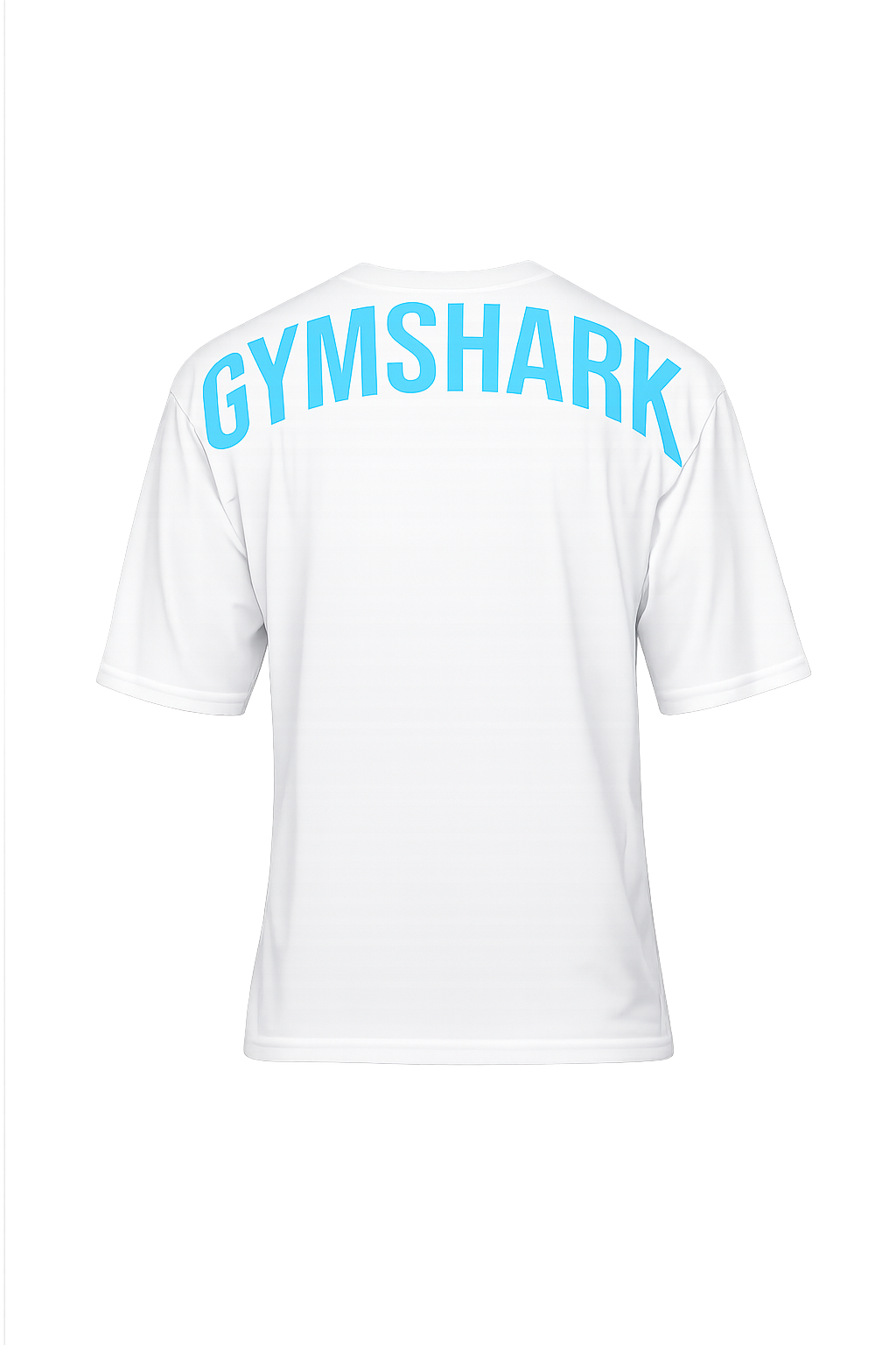 Gymshark Power T-Shirt oversized fit GS White/GS Brand Blue