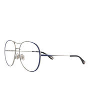 Chloe Aviator-Frame Metal Optical Frames Blue Blue Transparent (CH0019O-30009854-001)