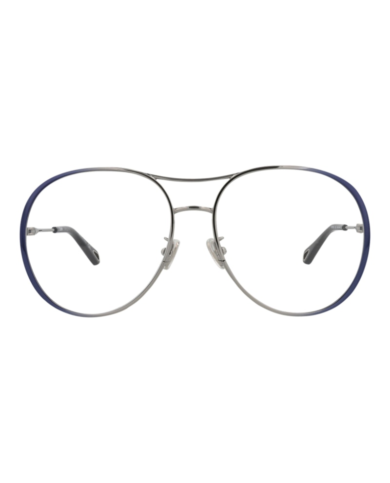 Chloe Aviator-Frame Metal Optical Frames Blue Blue Transparent (CH0019O-30009854-001)