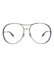 Chloe Aviator-Frame Metal Optical Frames Blue Blue Transparent (CH0019O-30009854-001)